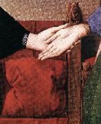 EYCK, Jan van Portrait of Giovanni Arnolfini and his Wife (detail) sdfs oil